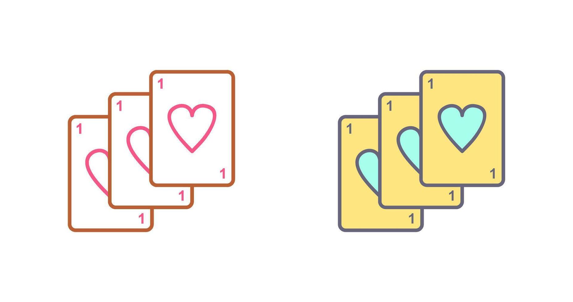 Unique Deck of Cards Icon Design vector