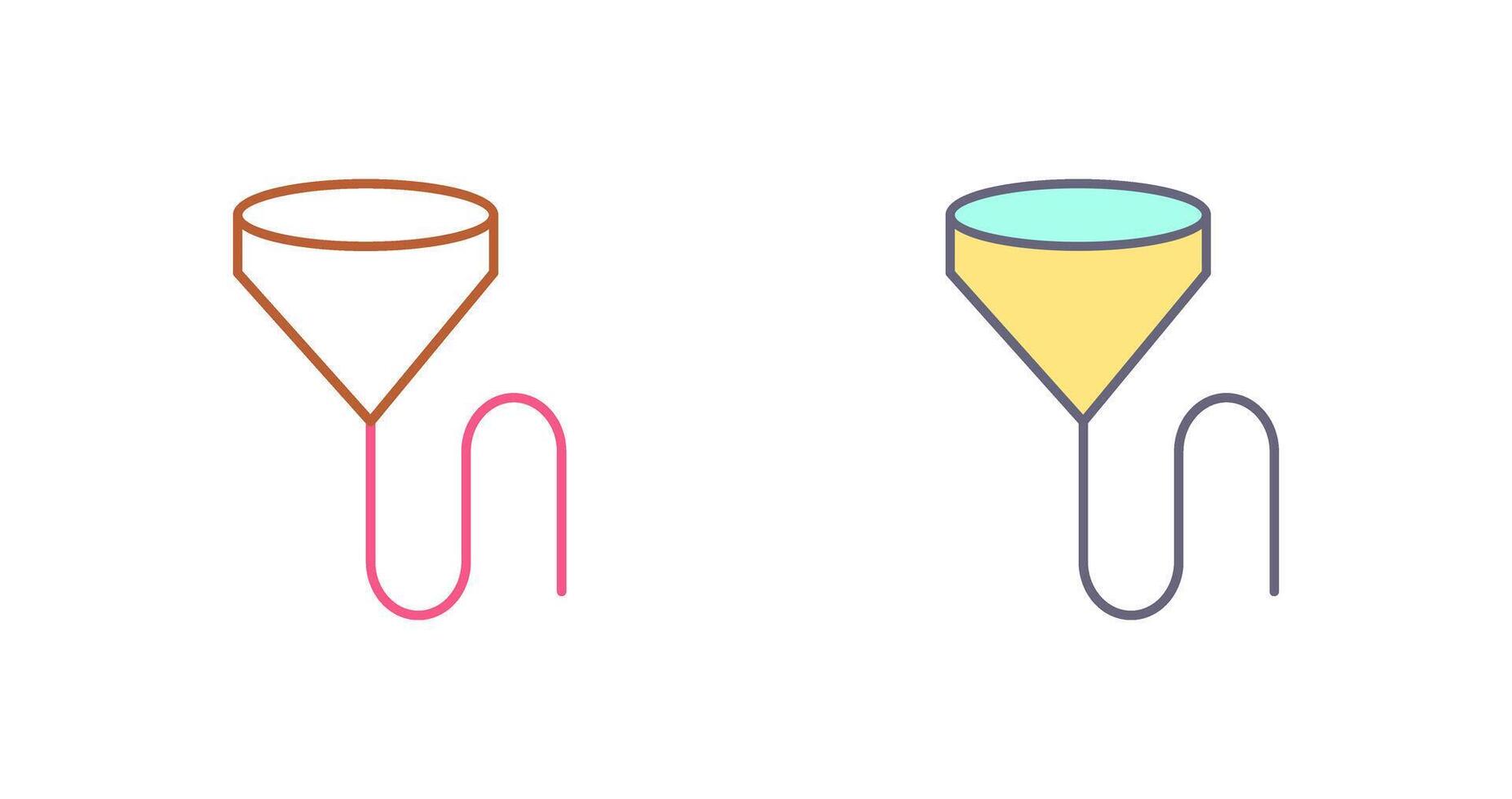 Unique Beer Bong Icon Design vector