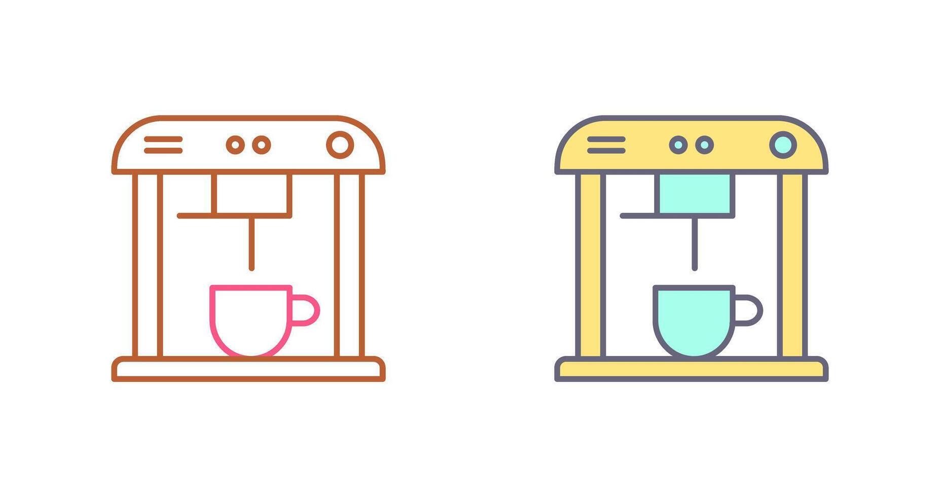 Unique Coffee Machine Icon Design vector