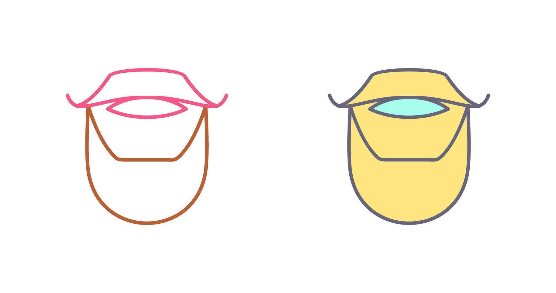 Beard and Moustache Icon Design vector