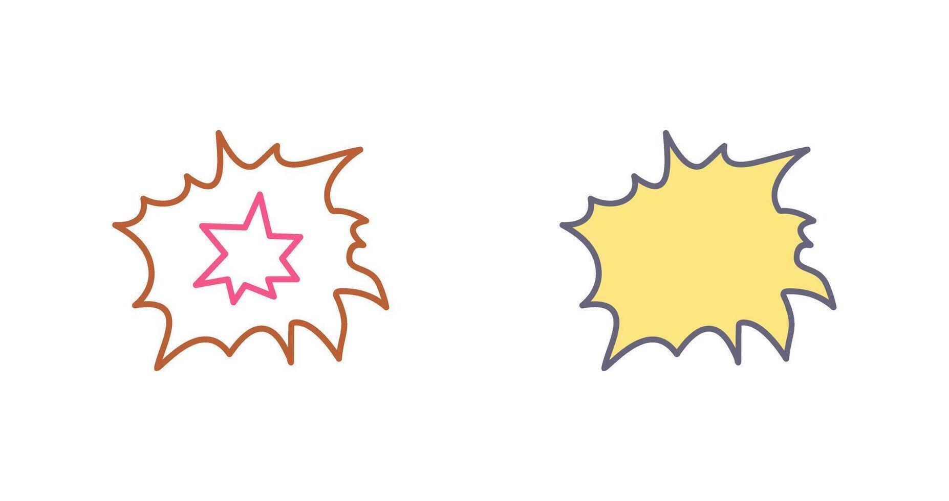 Unique Explosion Icon Design vector