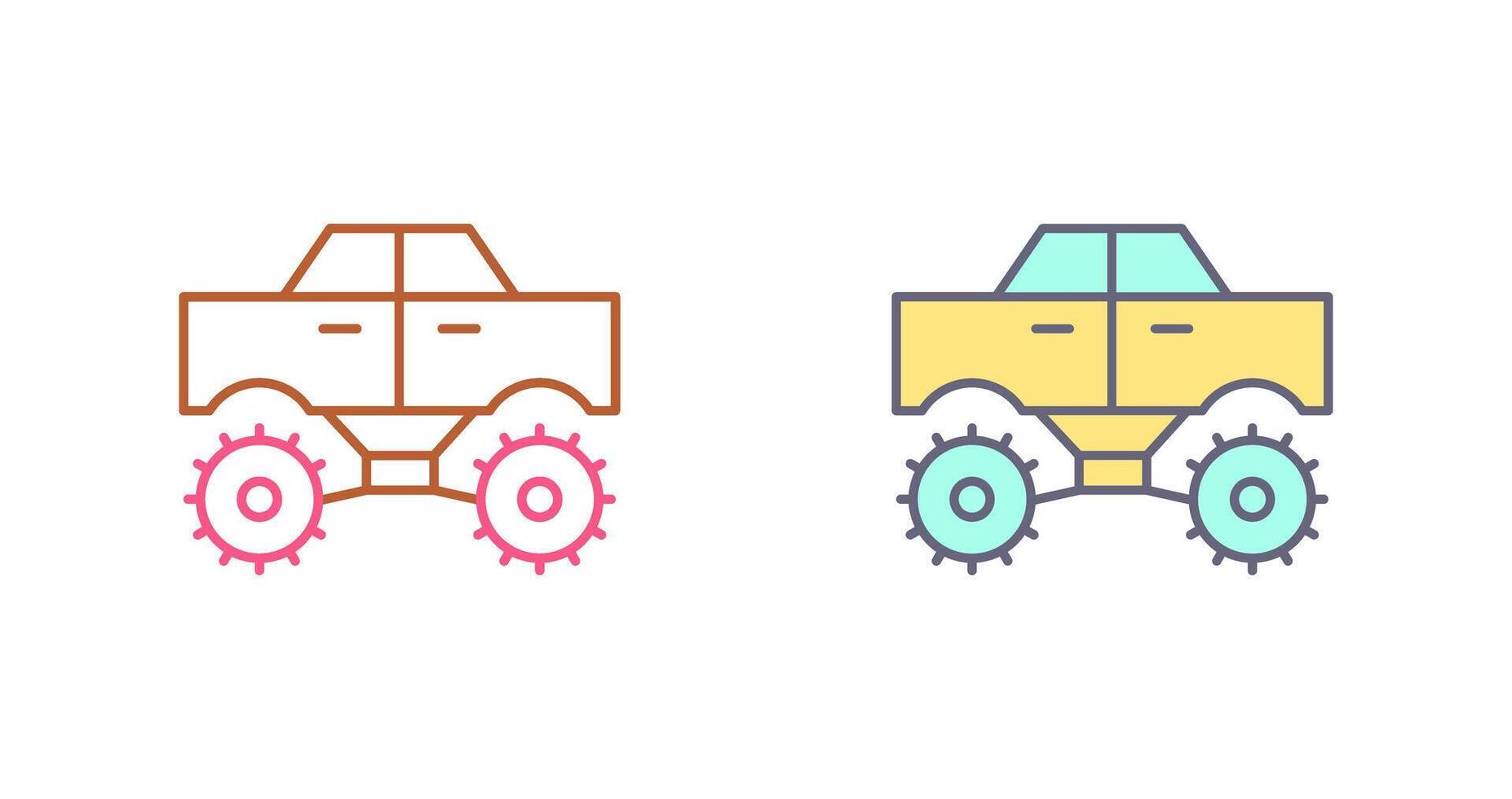 Monster Truck Icon Design vector