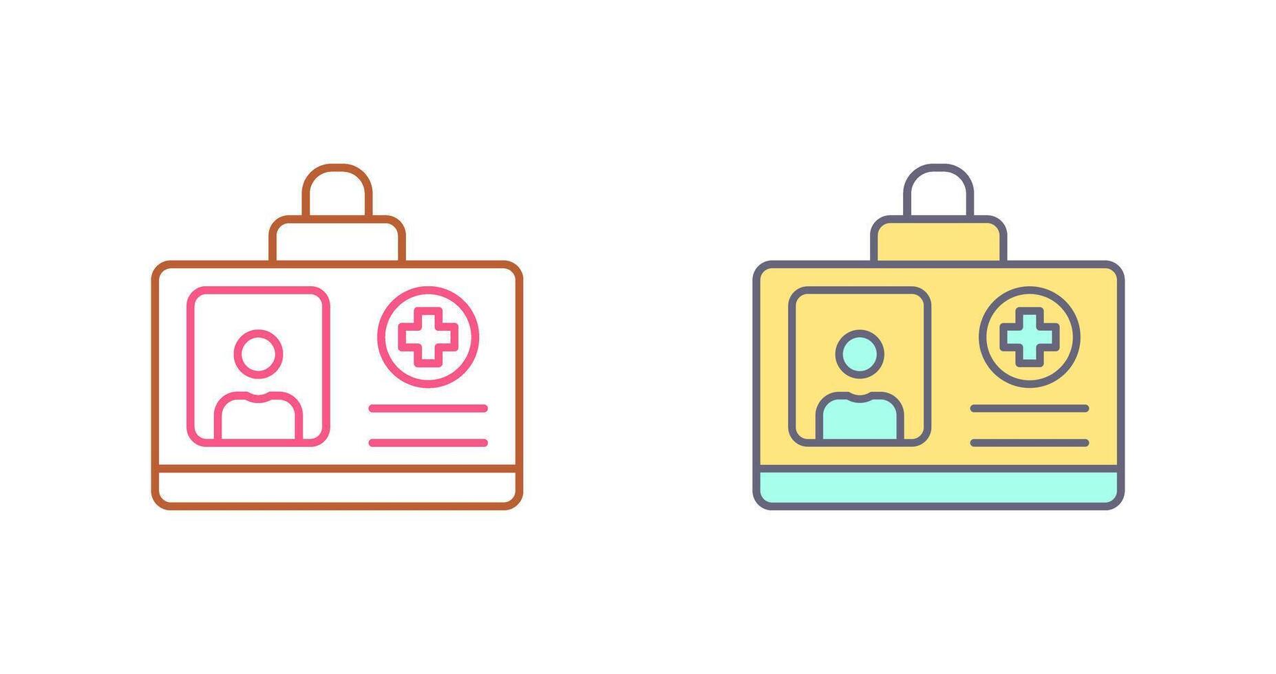 Id Card Icon Design vector