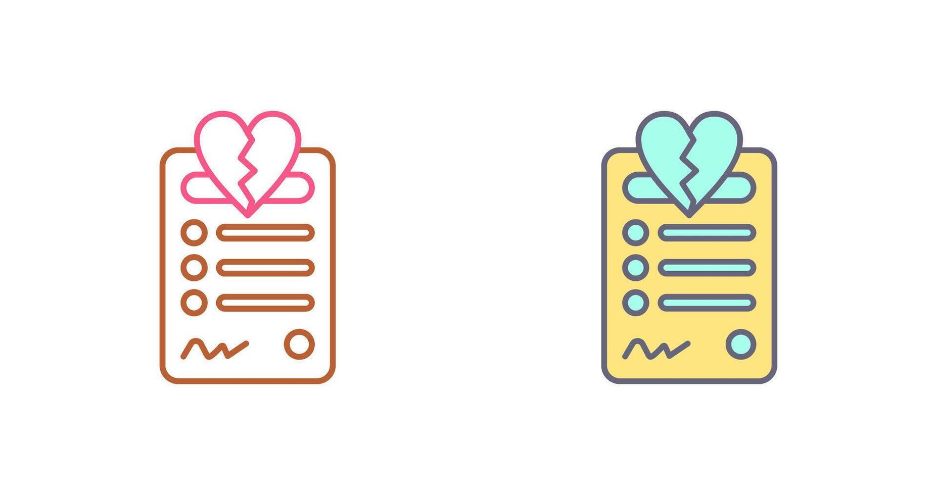 Divorce Icon Design vector