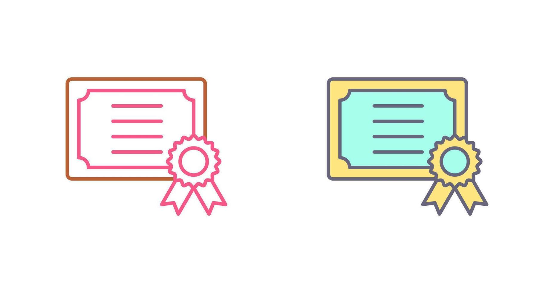 Certificate Icon Design vector