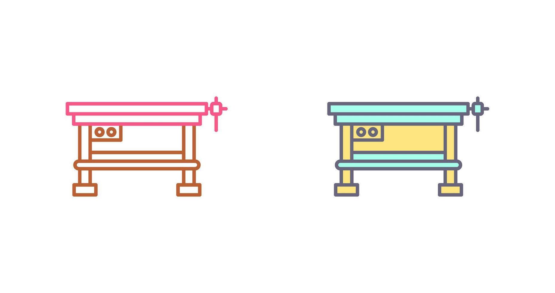 Work Bench Icon Design vector