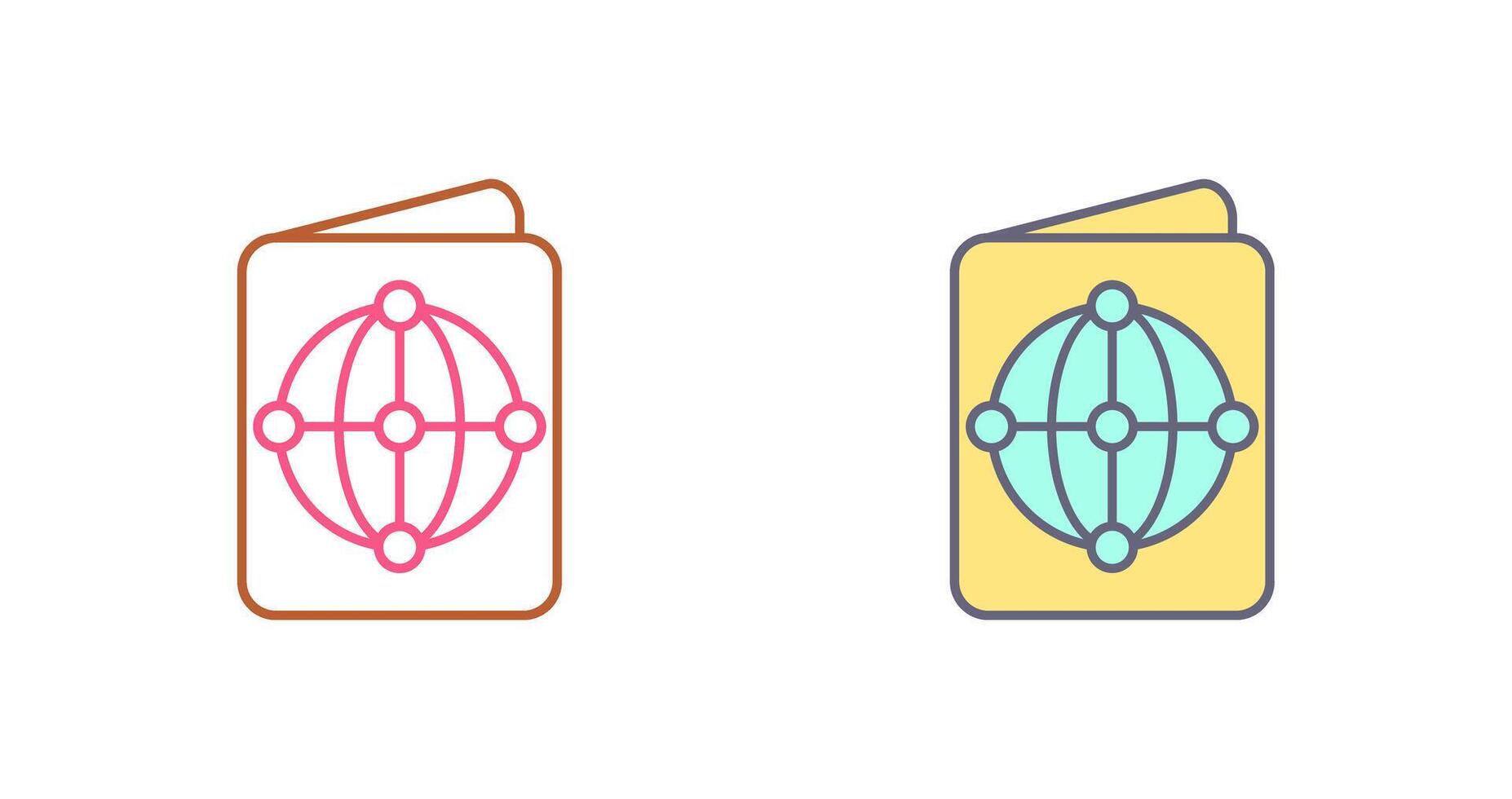 Passport Icon Design vector