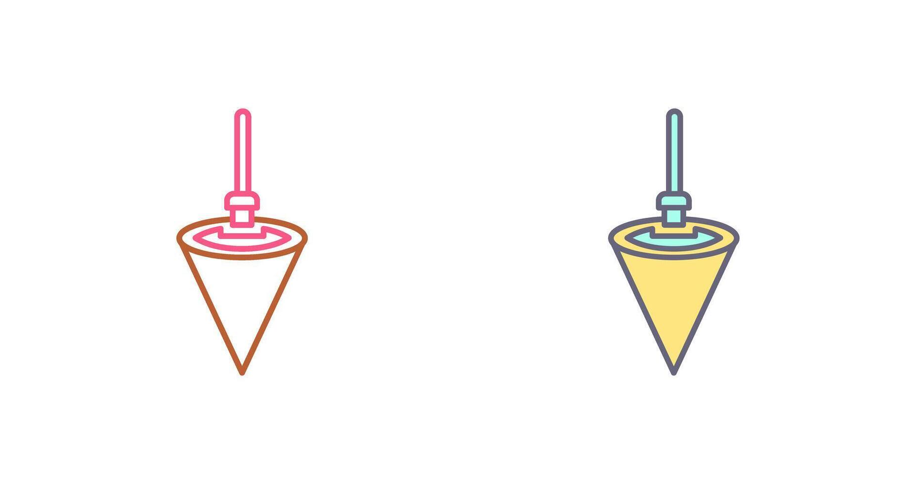 Plumb Bob Icon Design vector