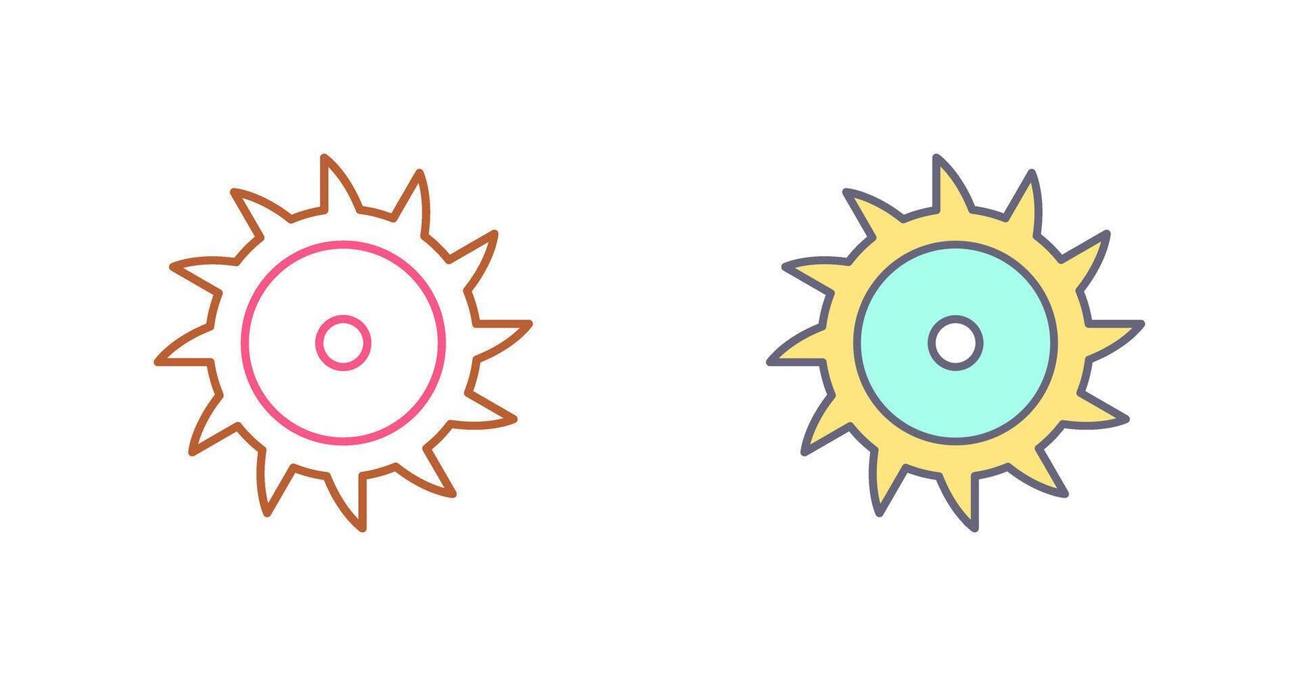 Saw Blade Icon Design vector