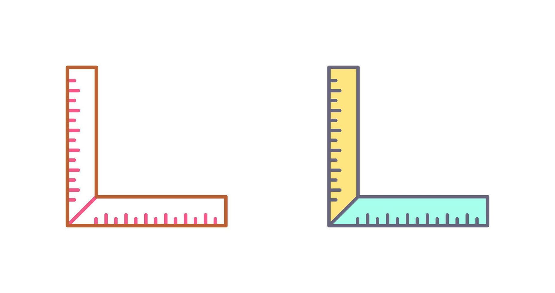 square Ruler Icon Design vector