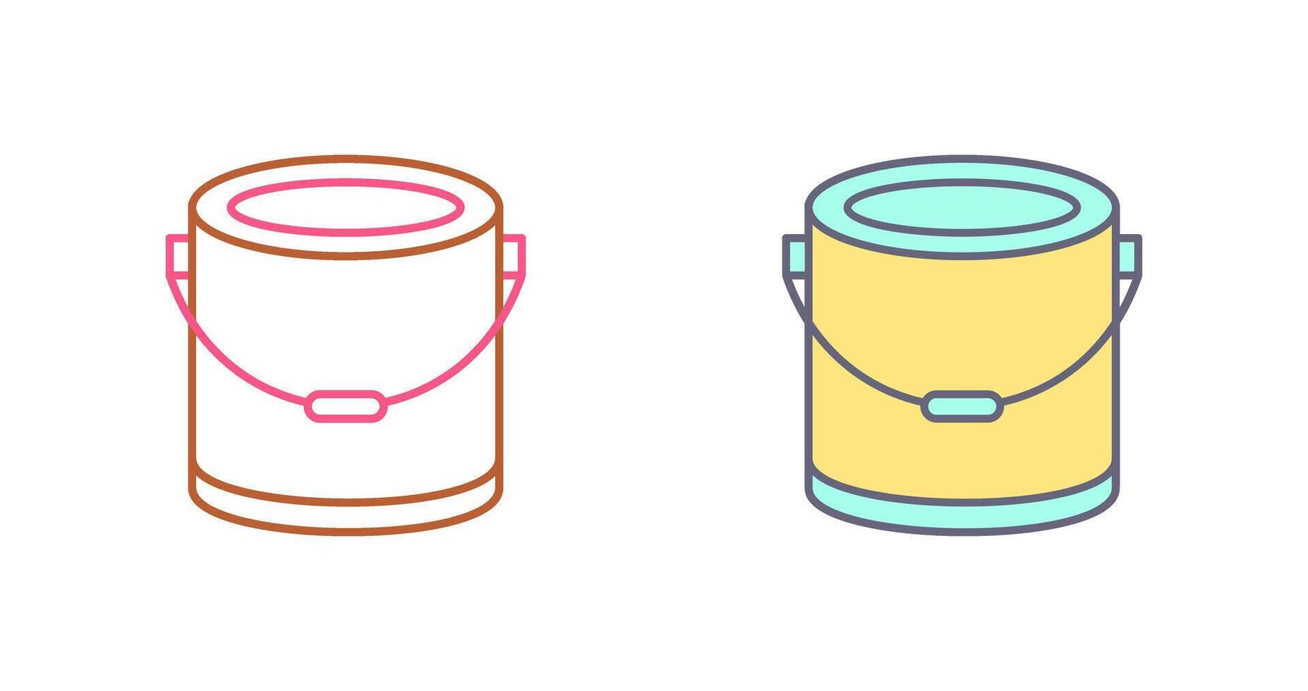 Paint Bucket Icon Design vector