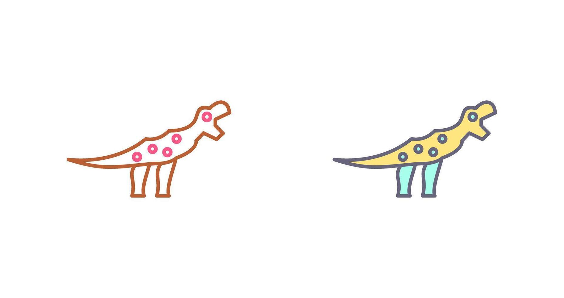 Dinosaur Icon Design vector