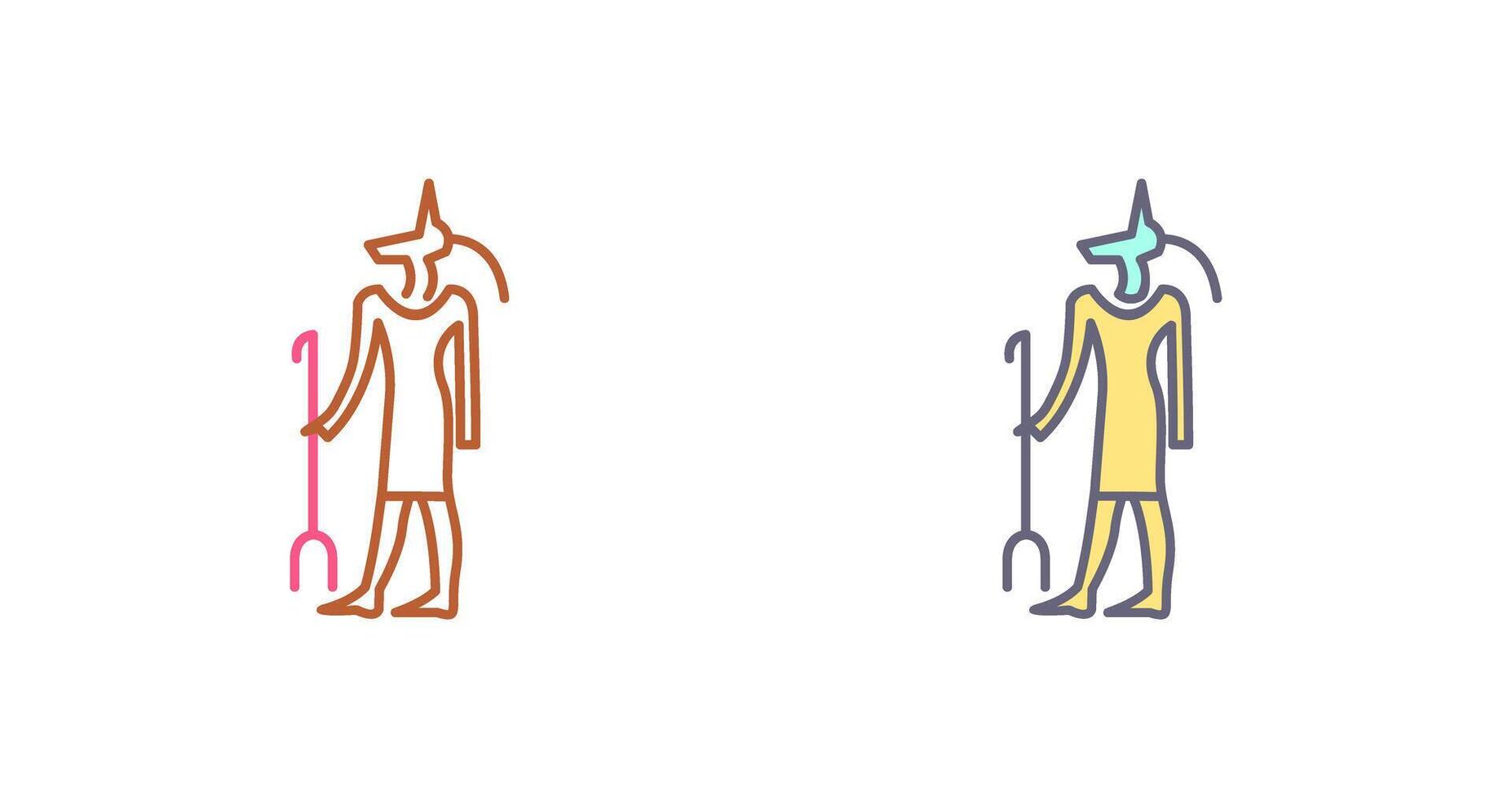 Egyptian god Icon Design vector