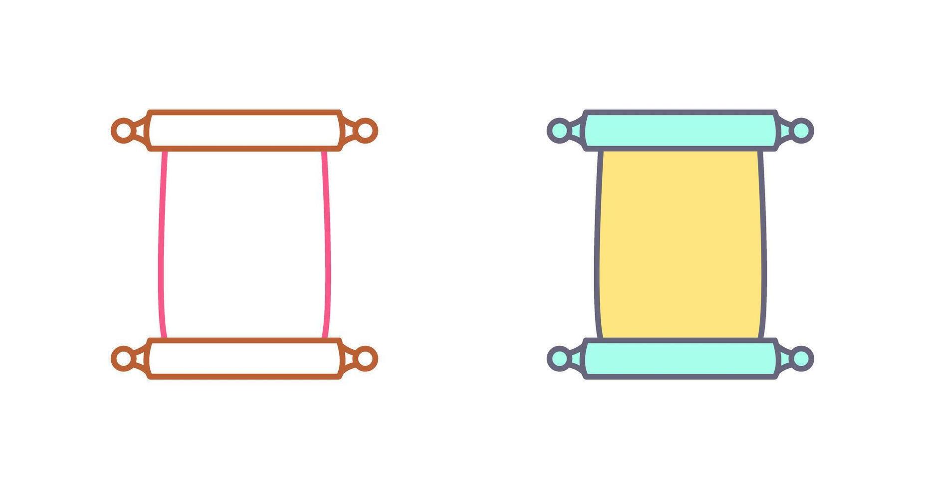 Scroll of Paper Icon Design vector