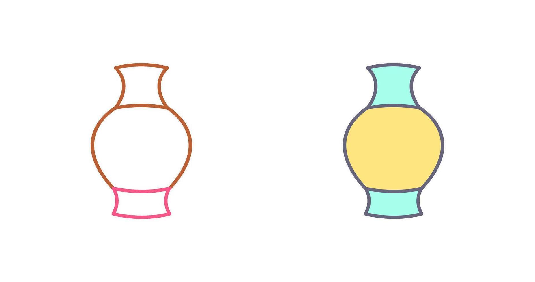 Antique Jar Icon Design vector