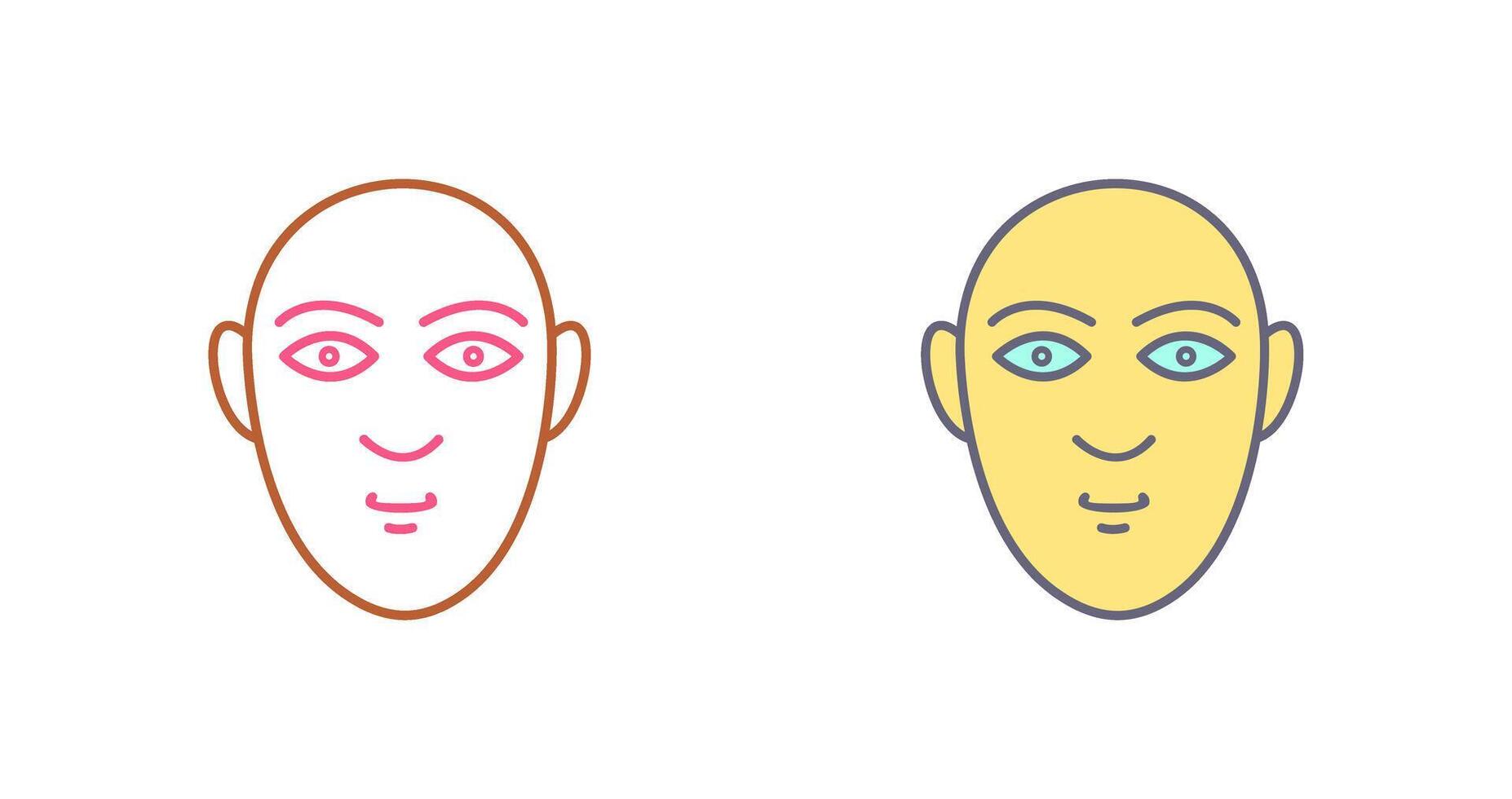 Human Face Icon Design vector