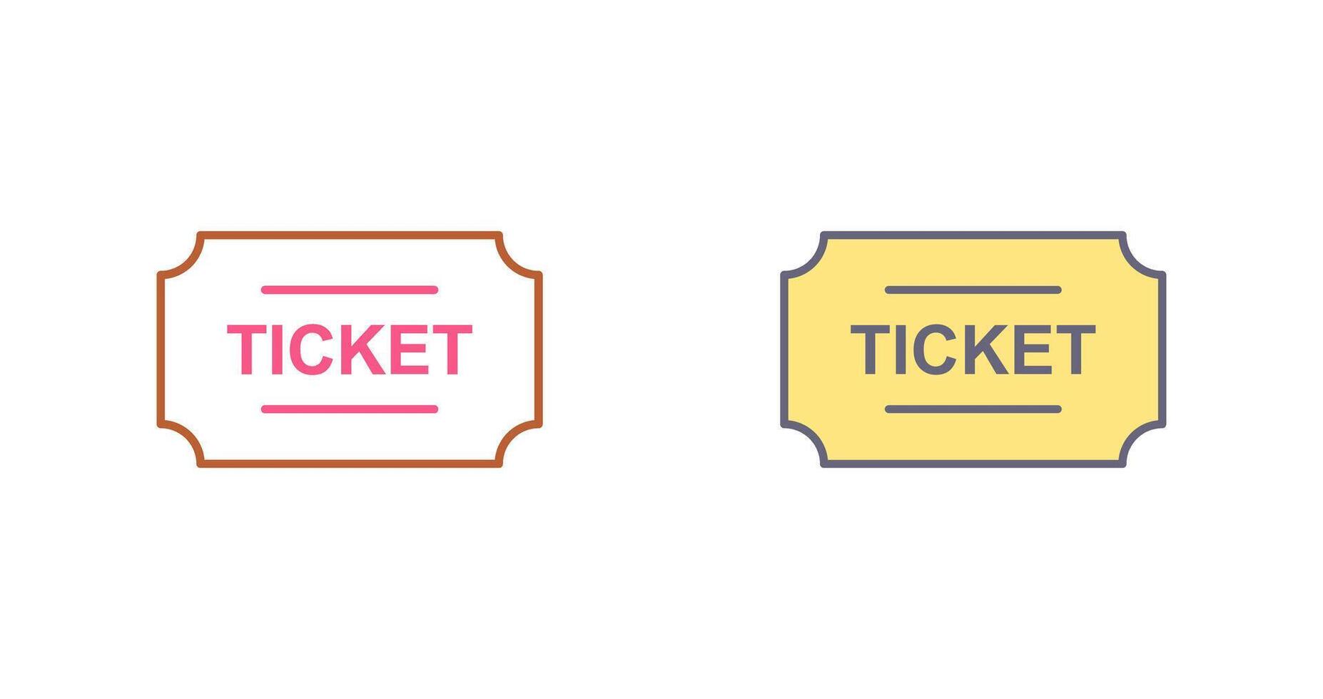 Tickets Icon Design vector
