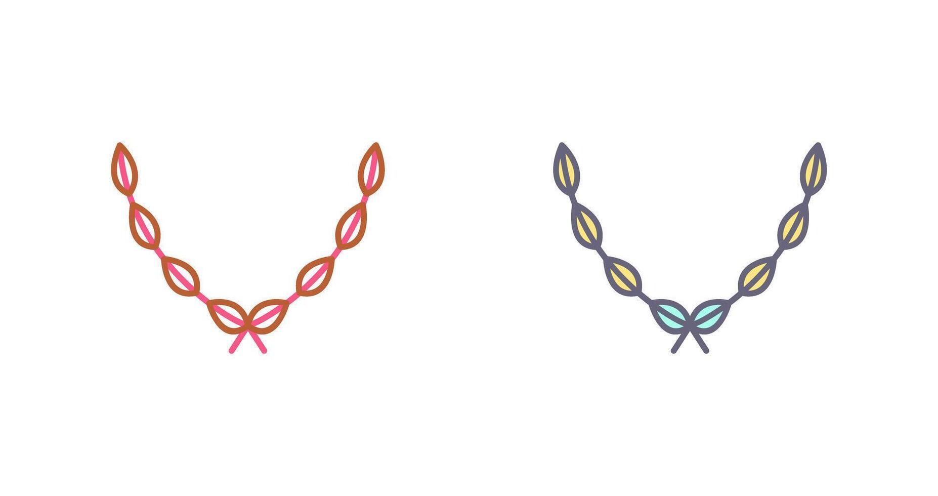 Leaves Wreath Icon Design vector
