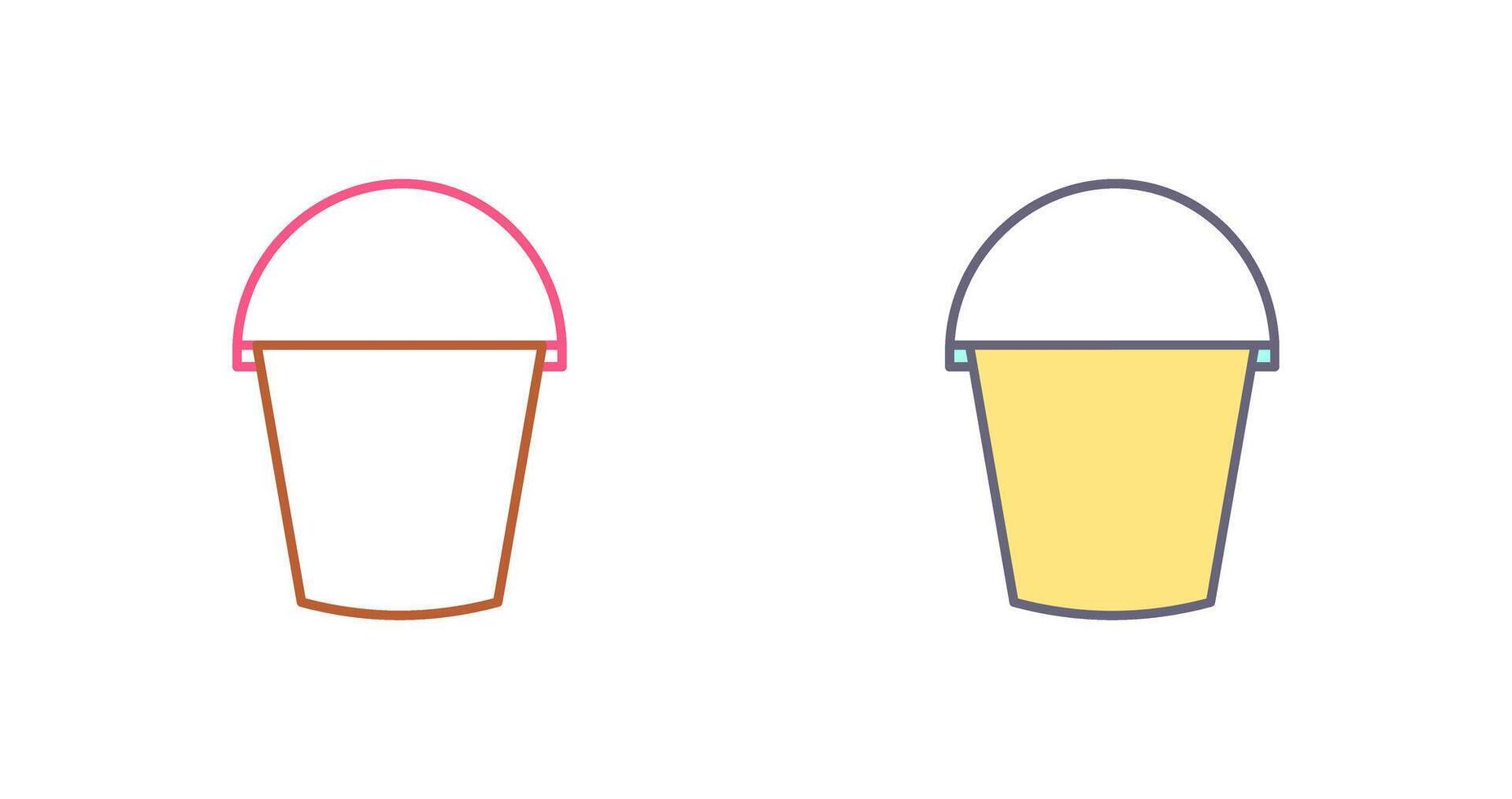 Water Bucket Icon Design vector