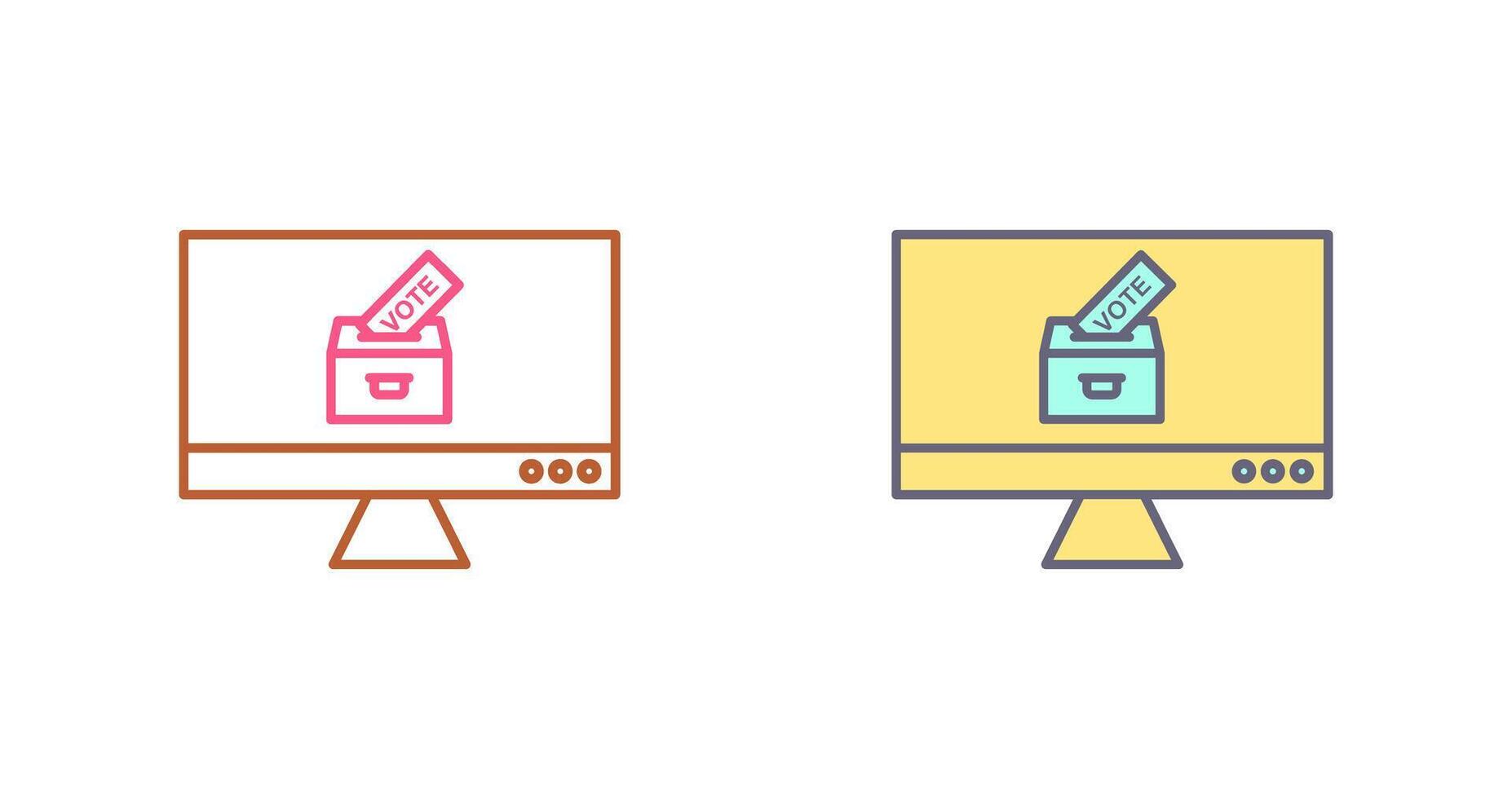 Online Vote Icon Design vector