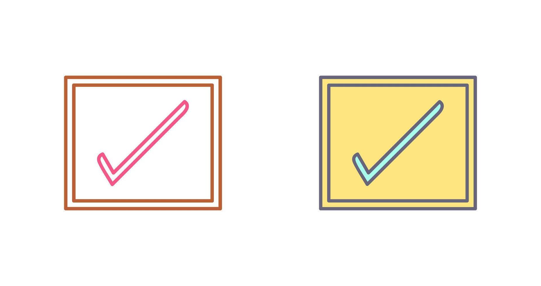 Checkbox Icon Design vector
