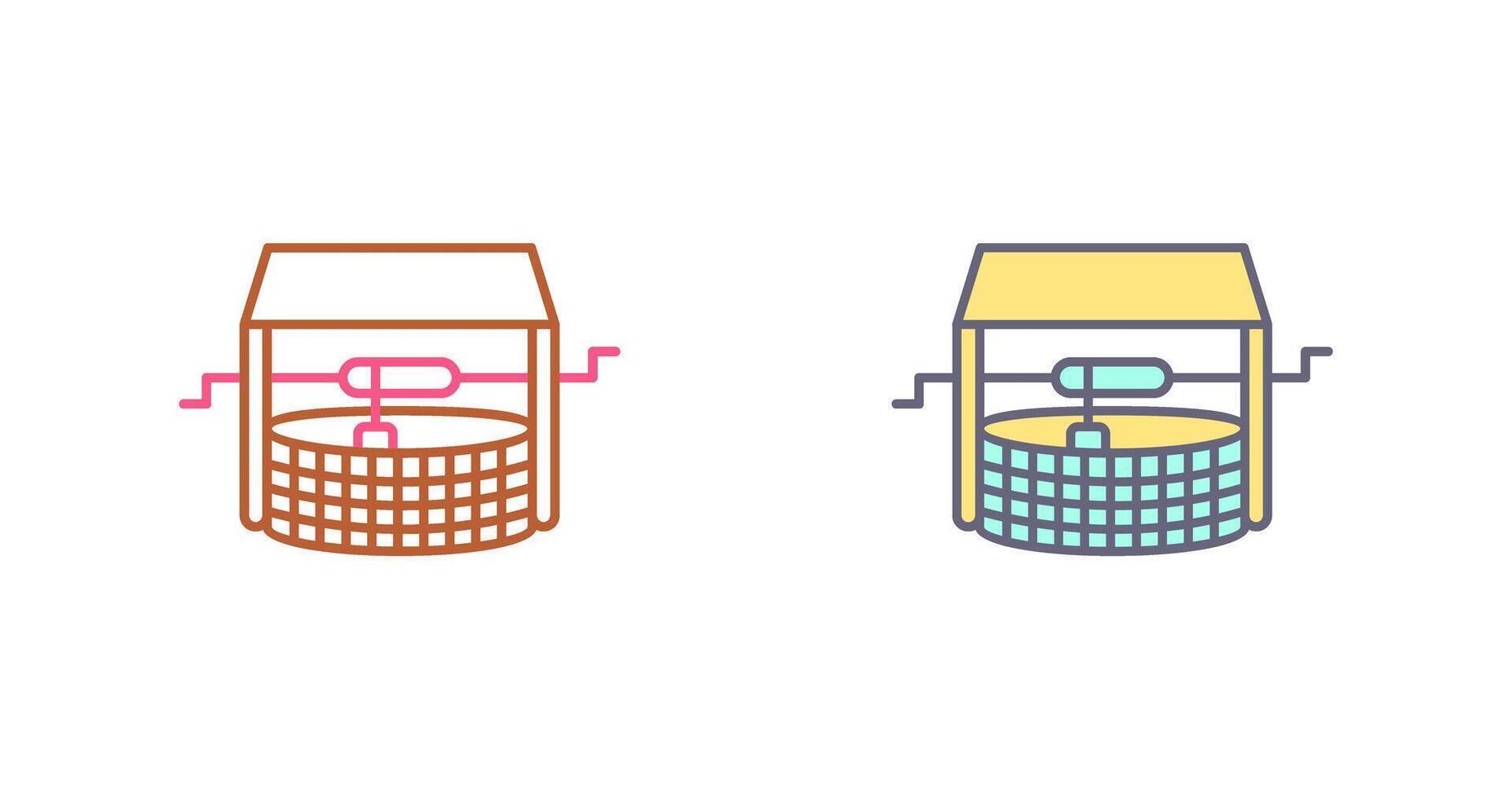 Water Well Icon Design vector