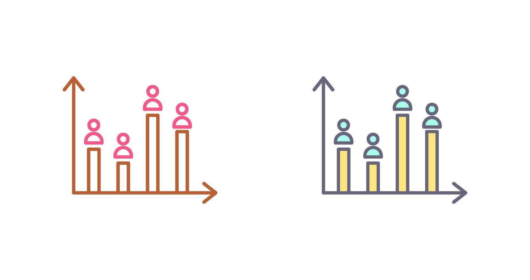 Candidate Graph Icon Design vector