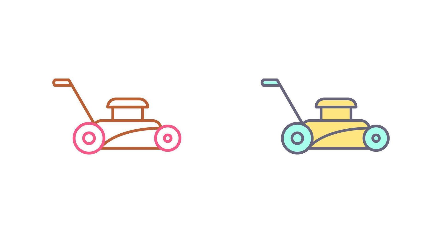 Lawn Mower Icon Design vector