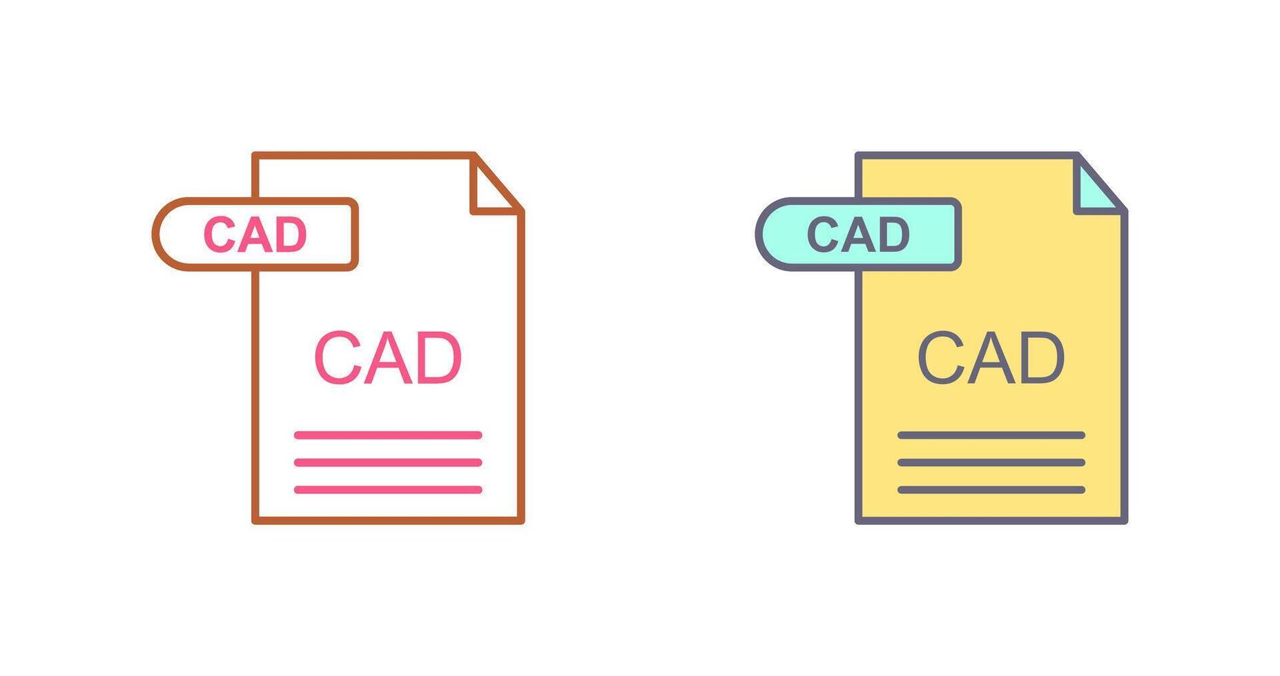 CAD Icon Design vector