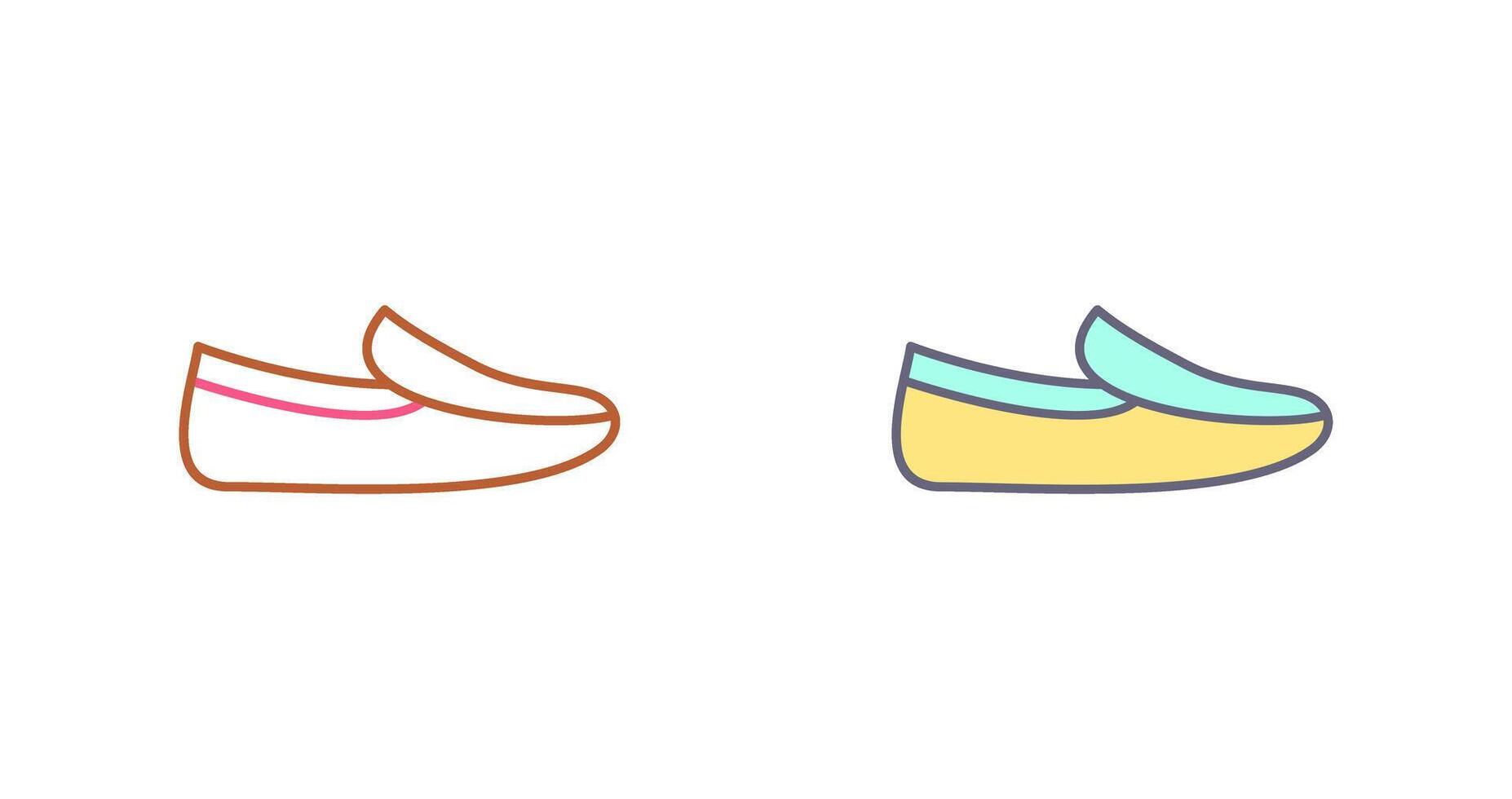 Men's Loafers Icon Design vector