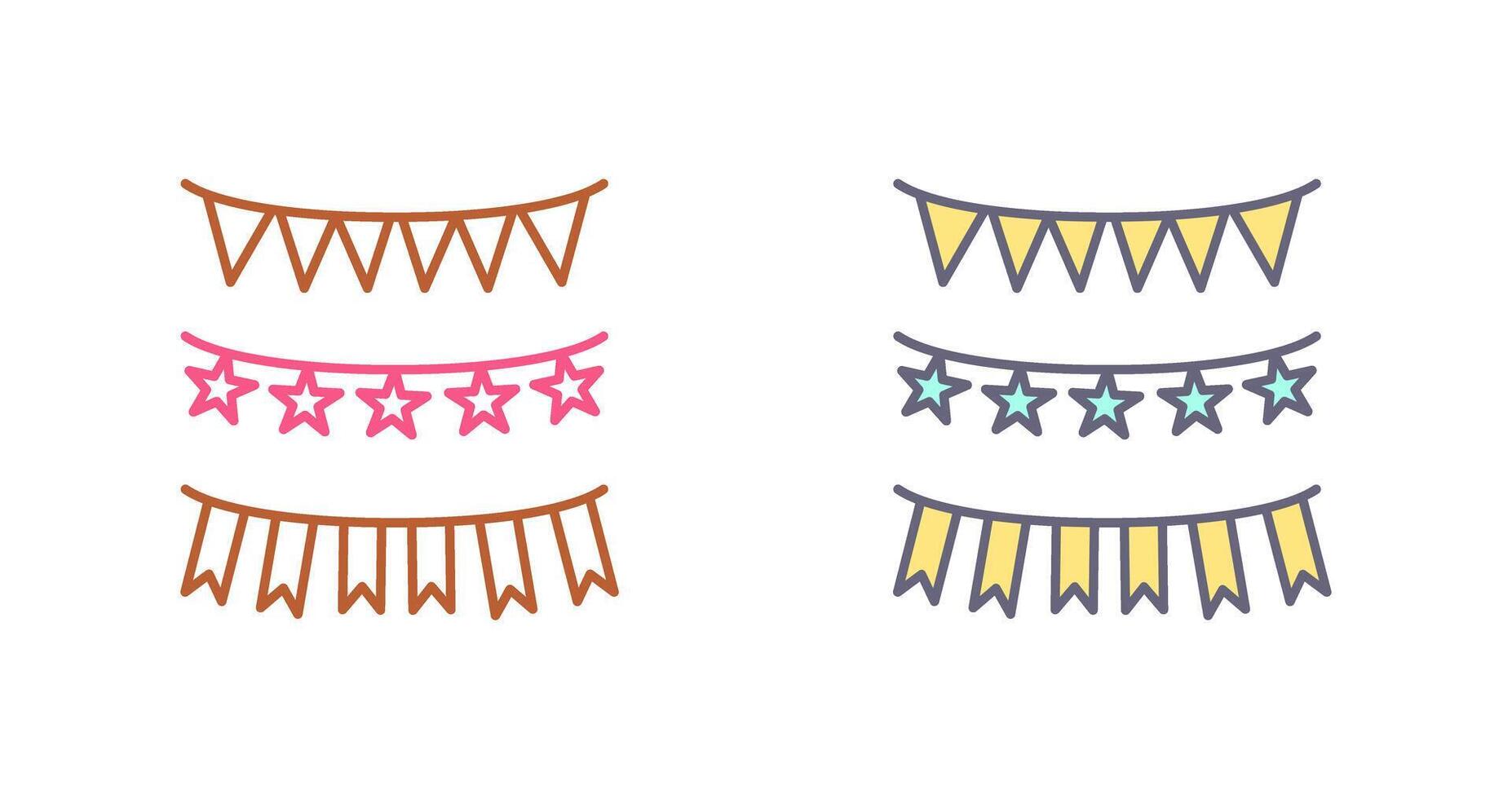 Garlands Icon Design vector