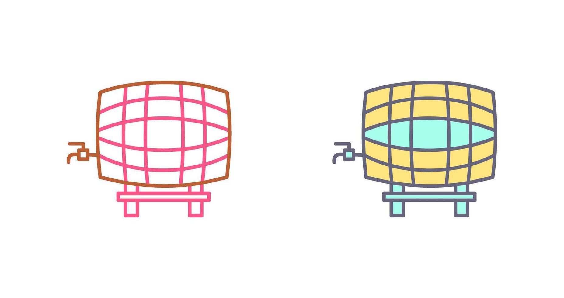 Barrel with Tap Icon Design vector