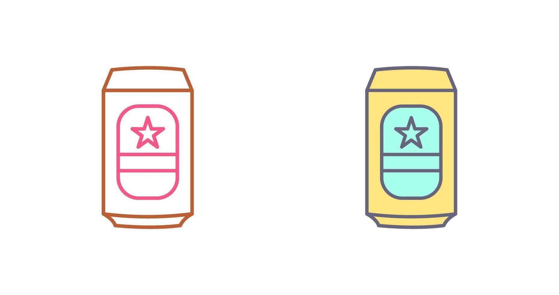 Beer Can Icon Design vector