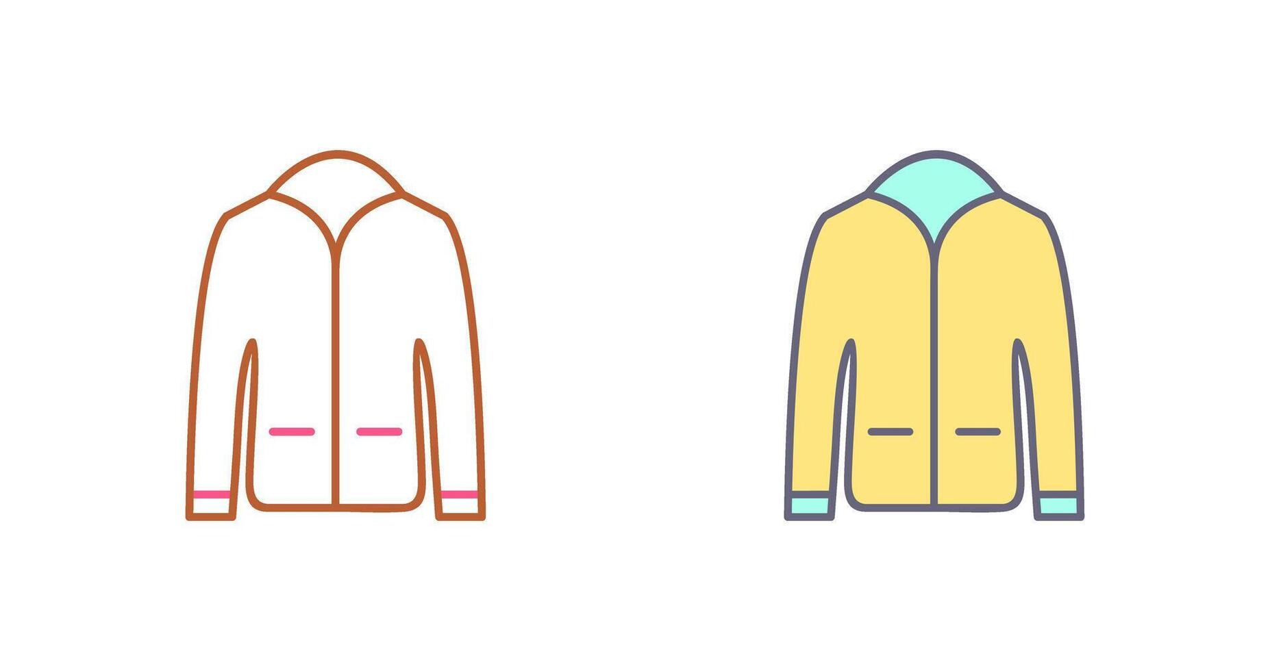 Men's Jacket Icon Design vector