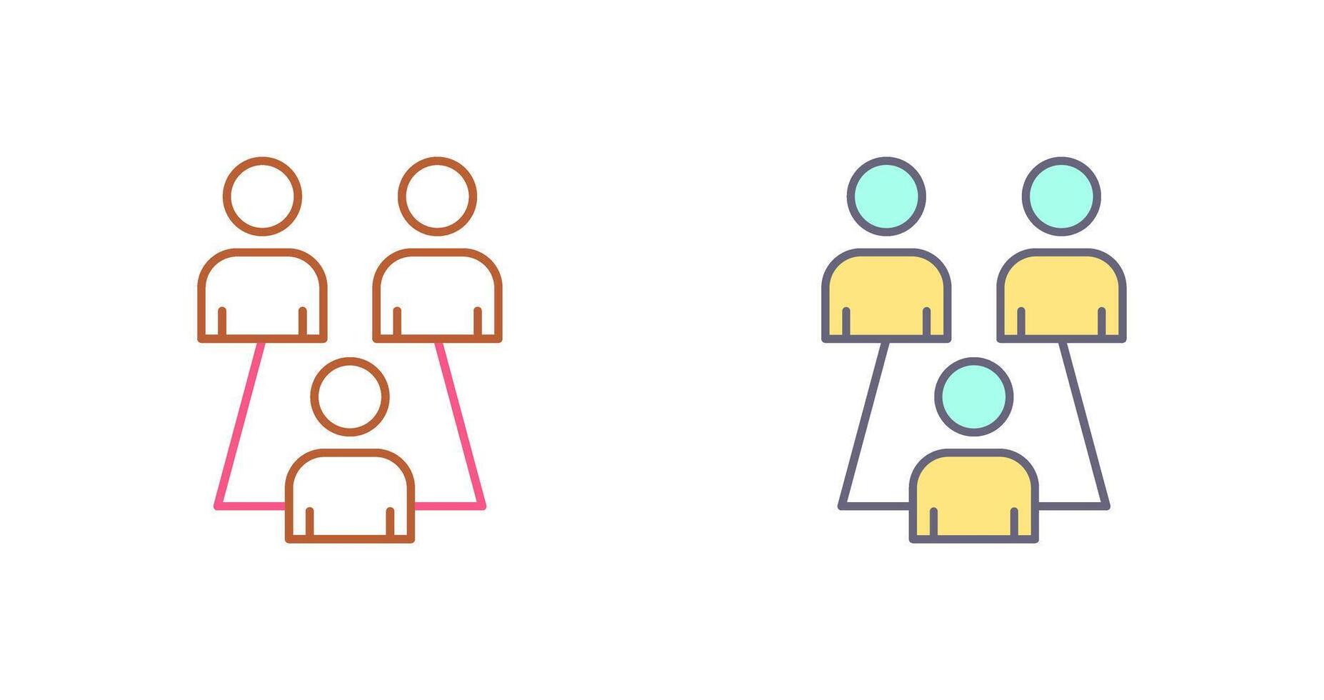 Connected Users Icon Design vector