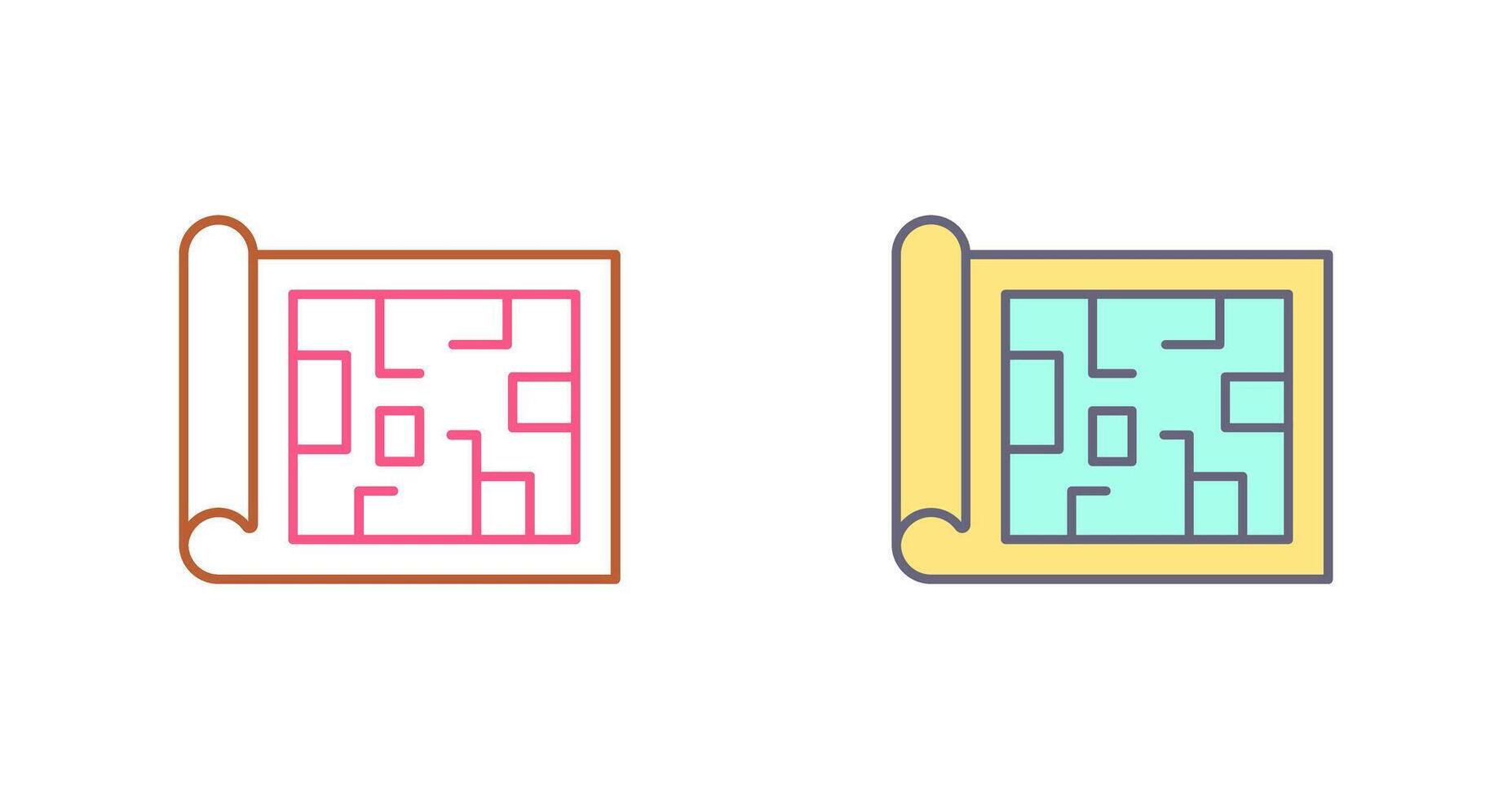 Blueprint Icon Design vector