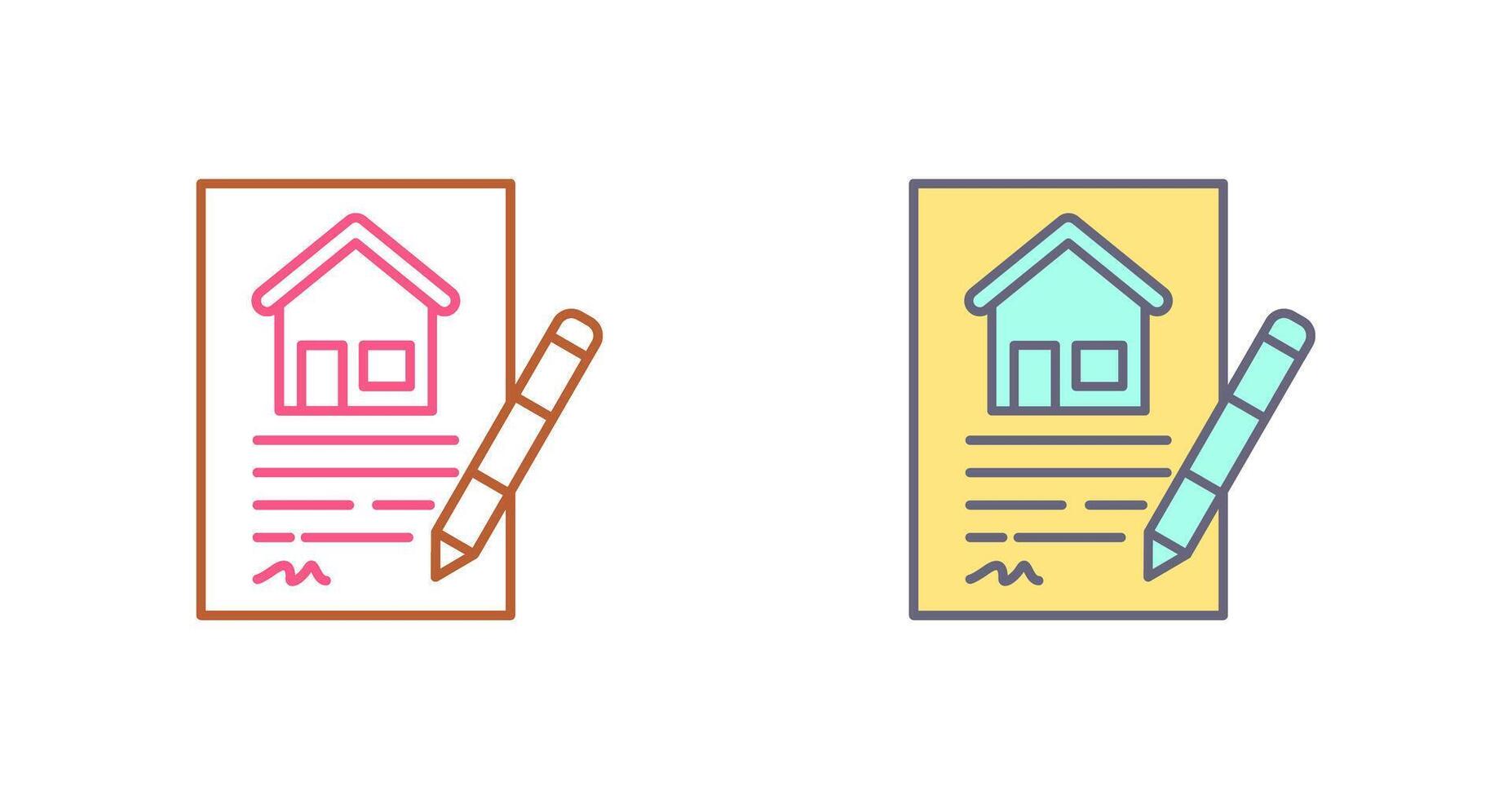 Contract Icon Design vector