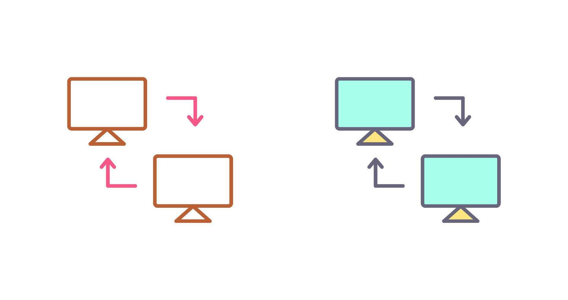 Sharing Systems Icon Design vector