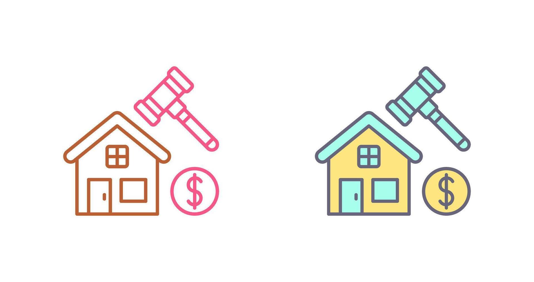 Auction Icon Design vector