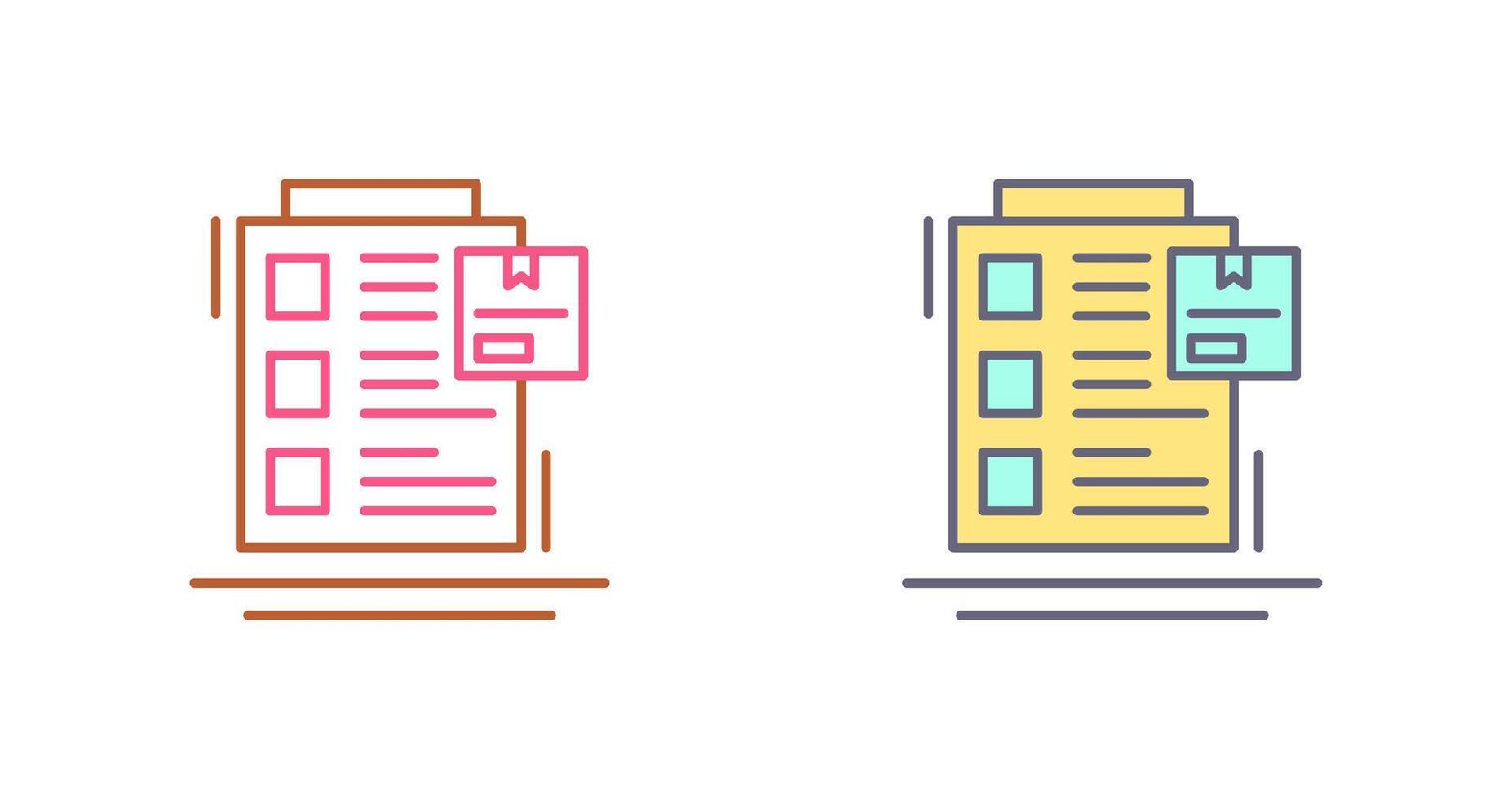 Order List Icon Design vector
