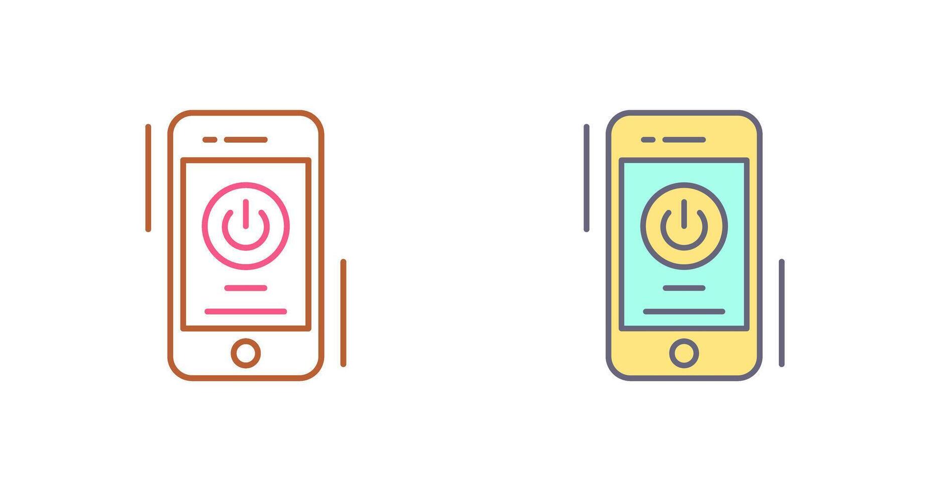 Power Button Icon Design vector