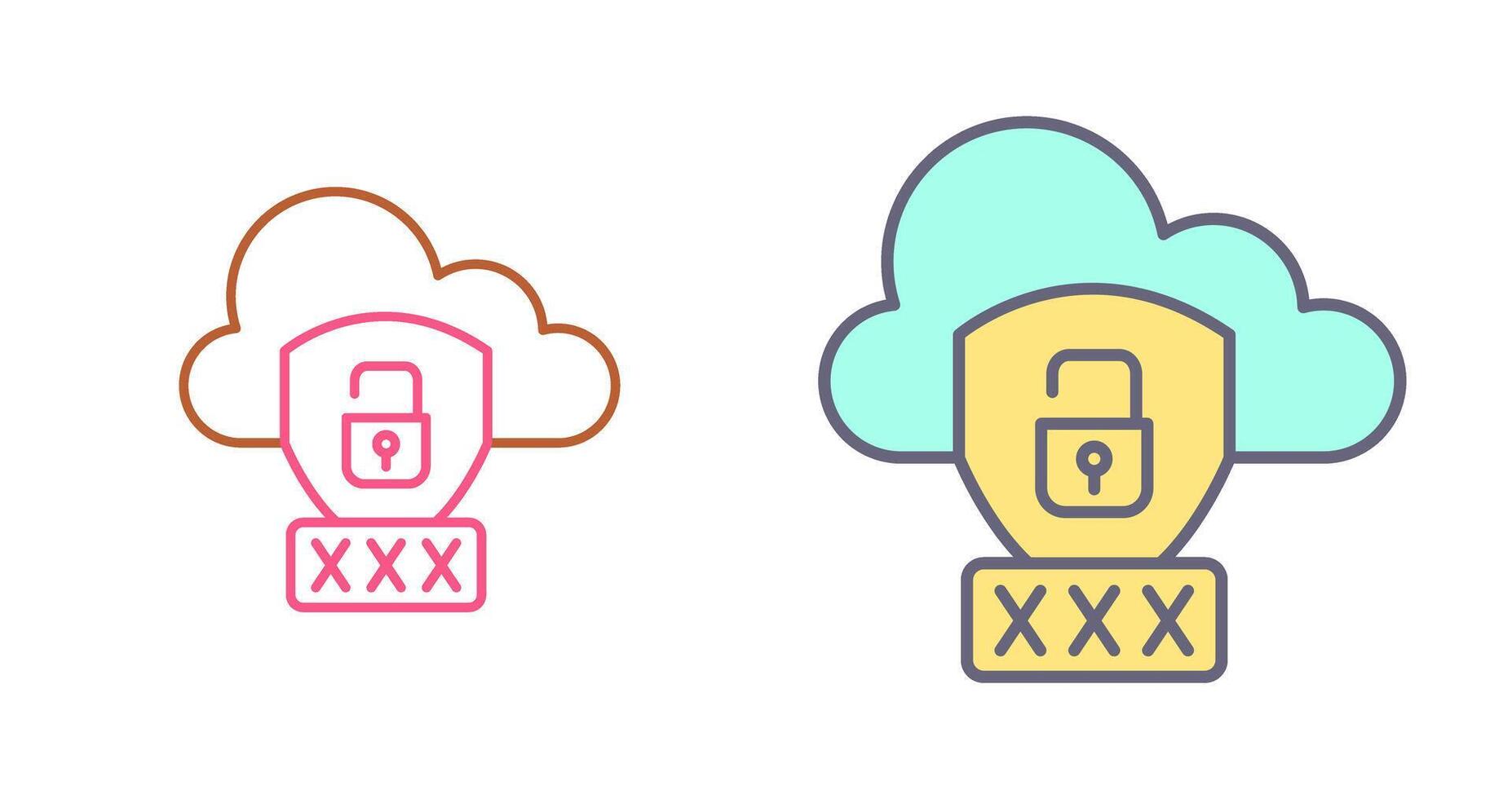 Password Icon Design vector
