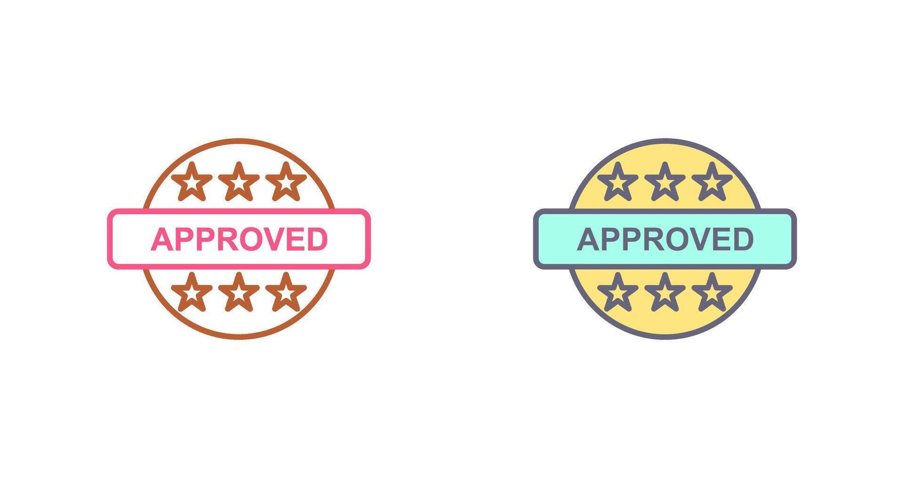 Approved Icon Design vector