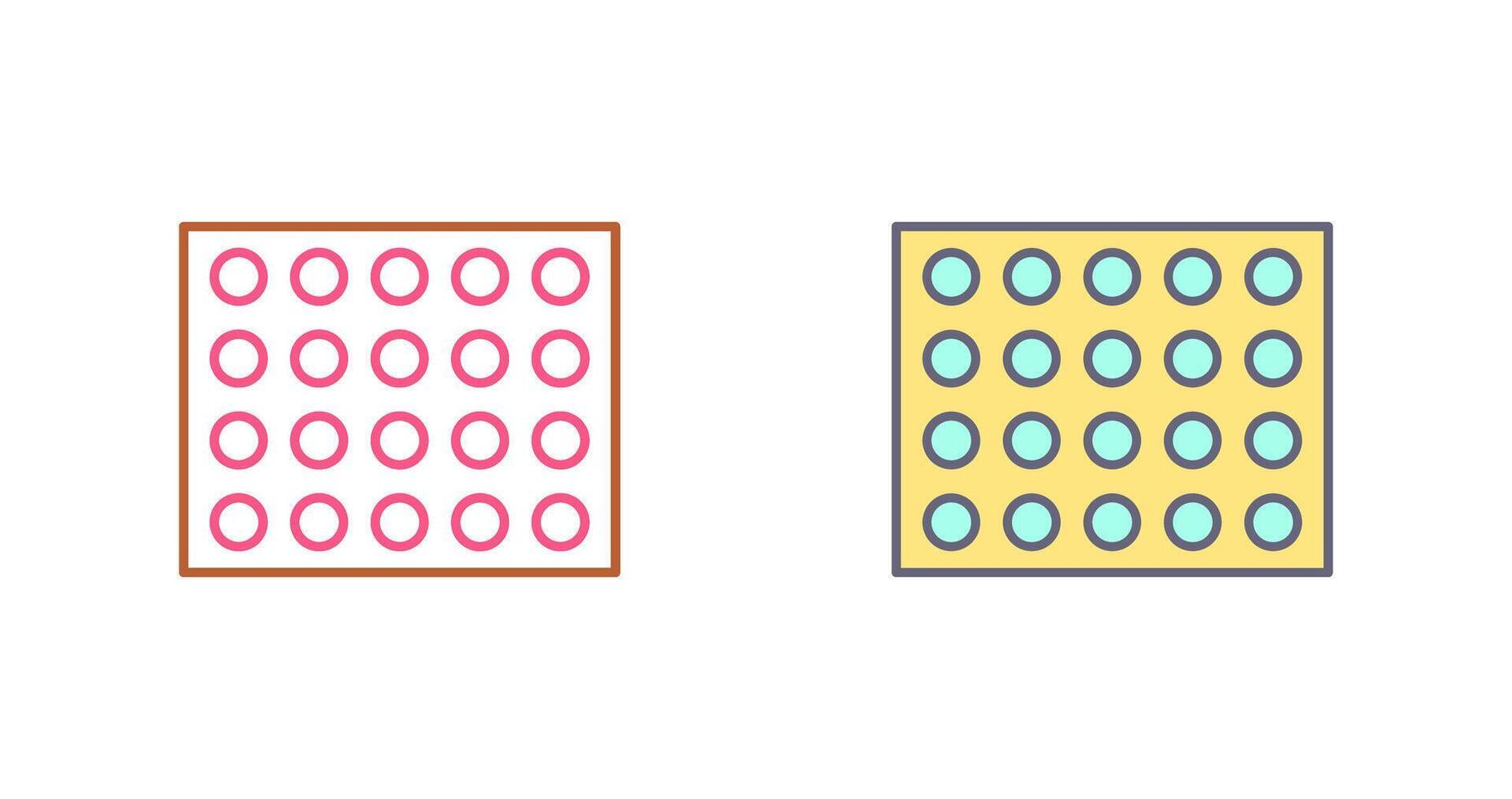 Colored Palette Icon Design vector