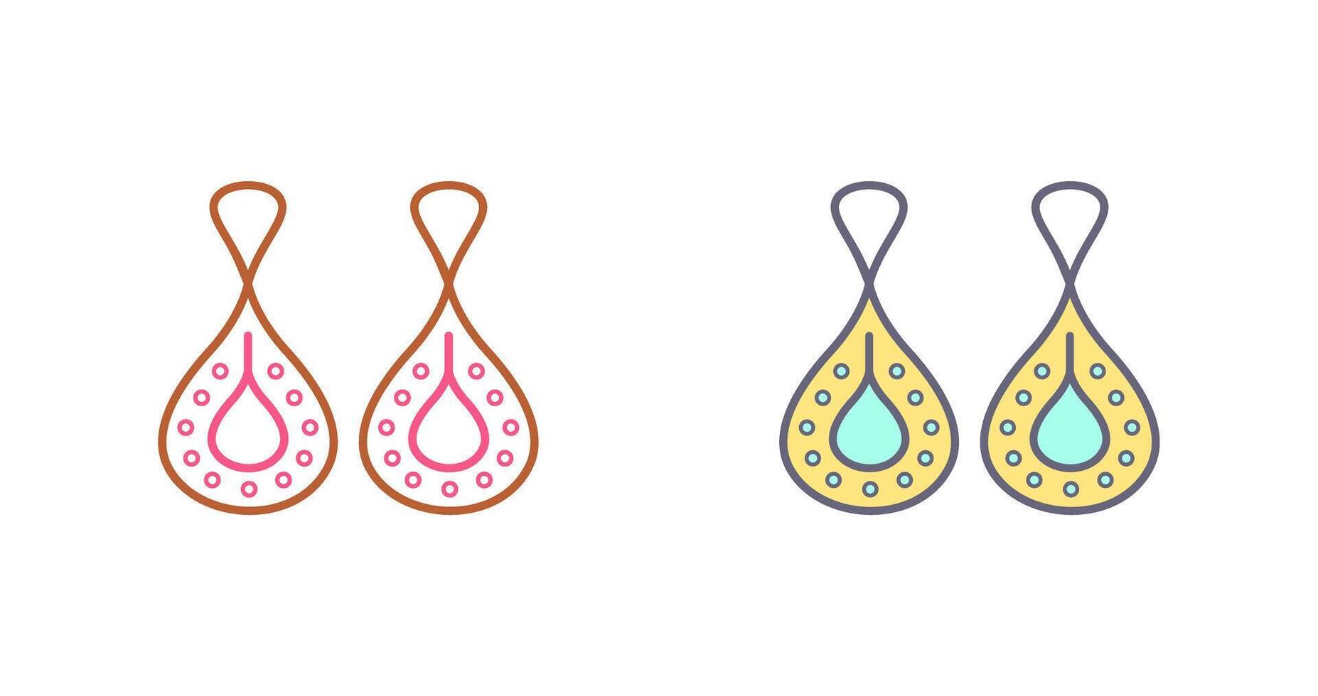 Earring Icon Design vector