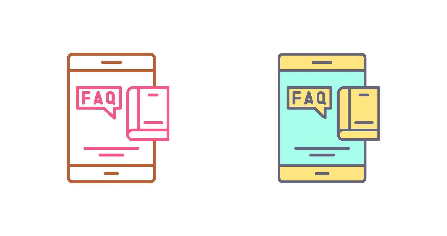 Faq Icon Design vector