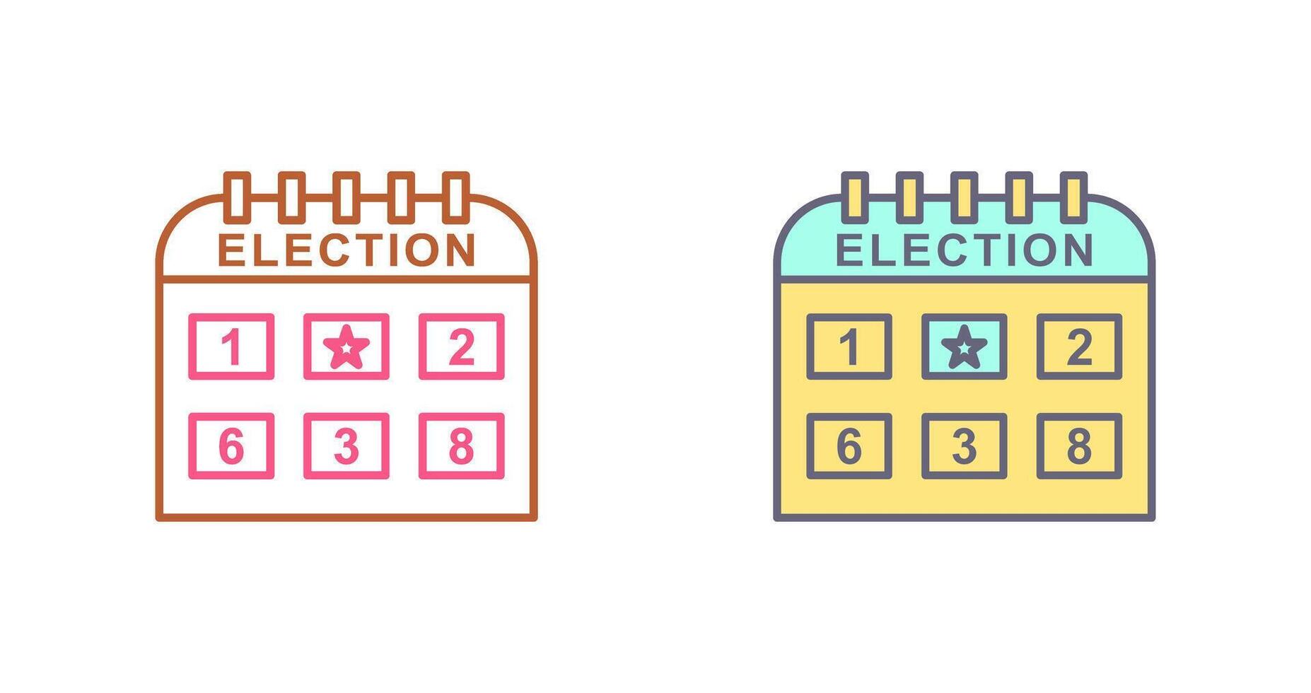 Election Day Icon Design vector