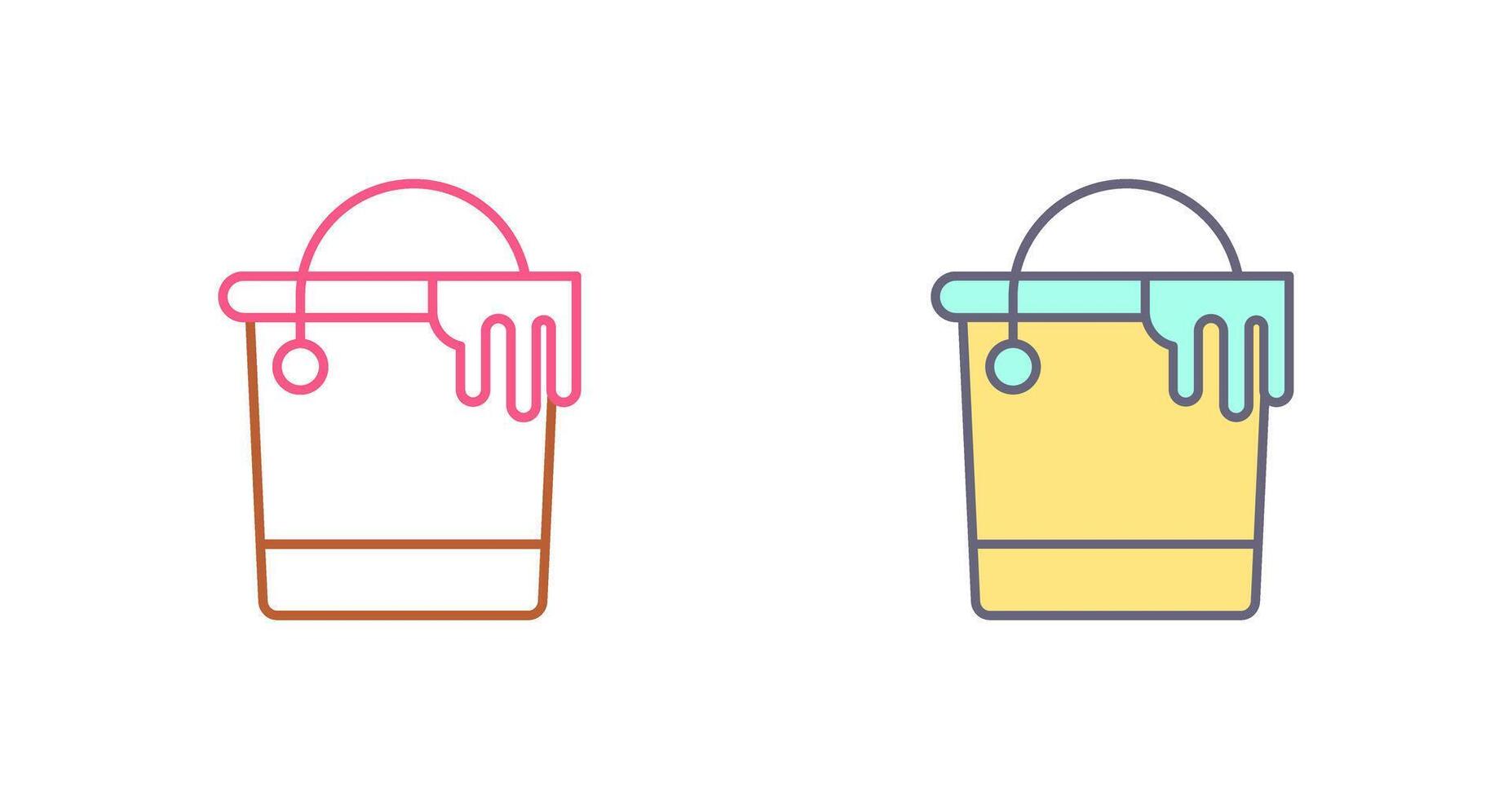 Paint Bucket Icon Design vector