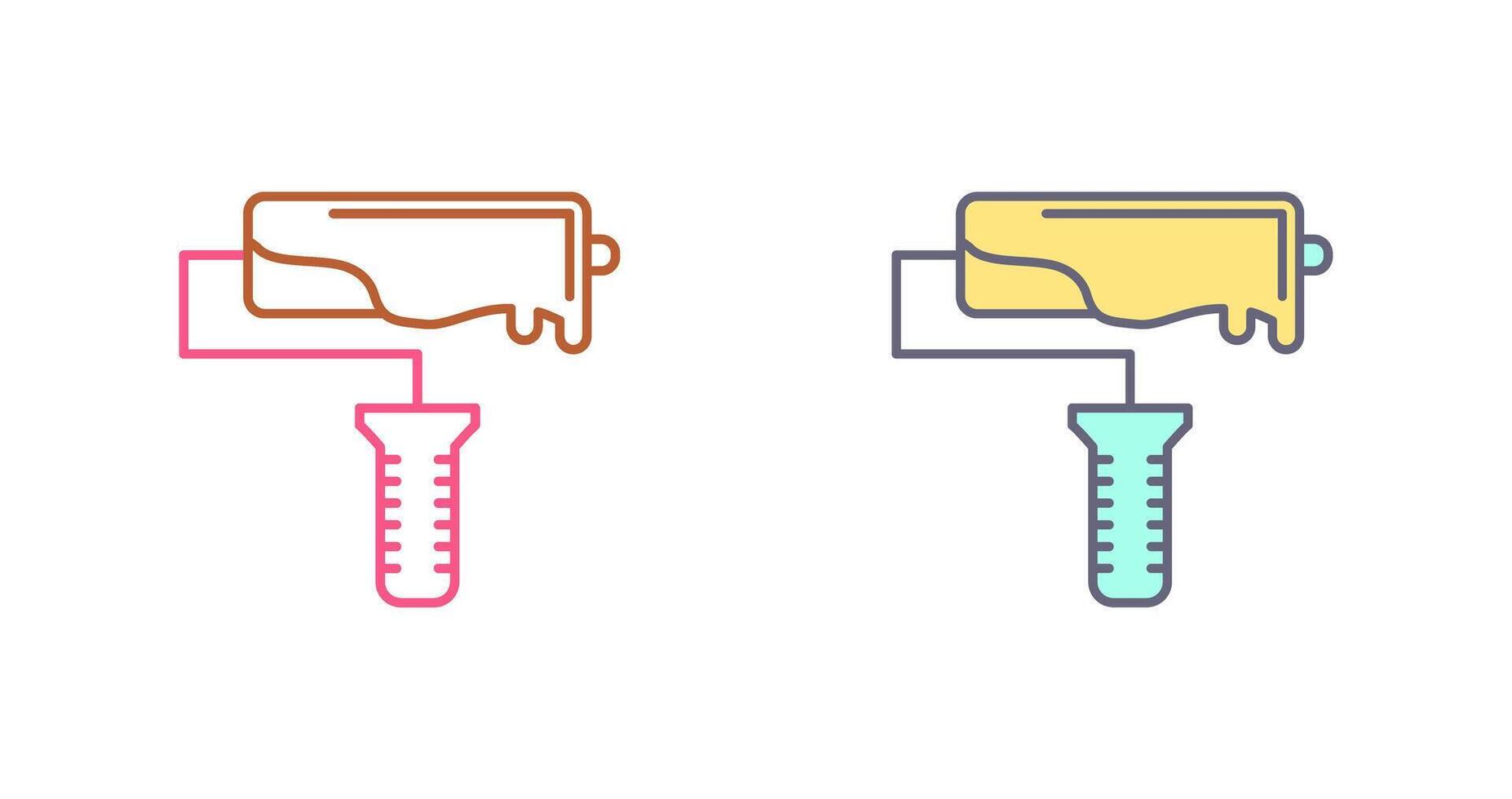 Roller Icon Design vector