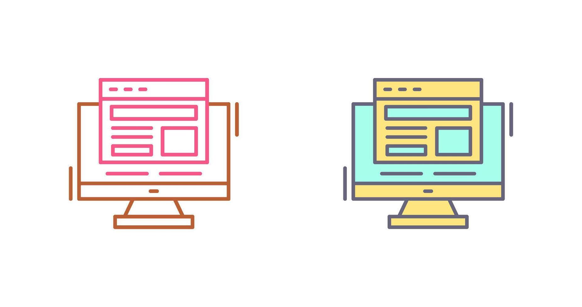 Adaptive Layout Icon Design vector